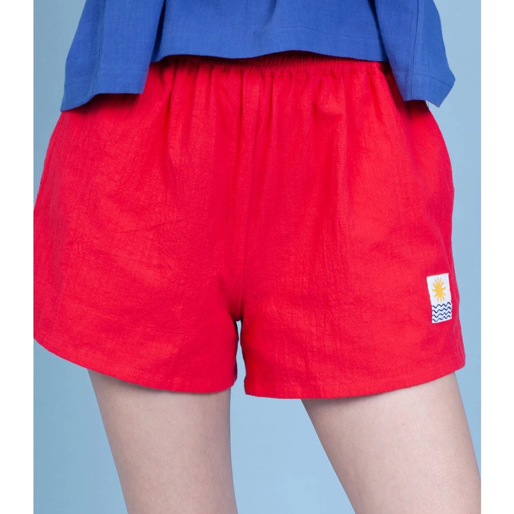 LF Markey Red Terry Elasticized Shorts (Sz 10)